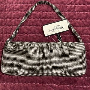 New with Tag Whiting & Davis Mesh Gray Evening Bag